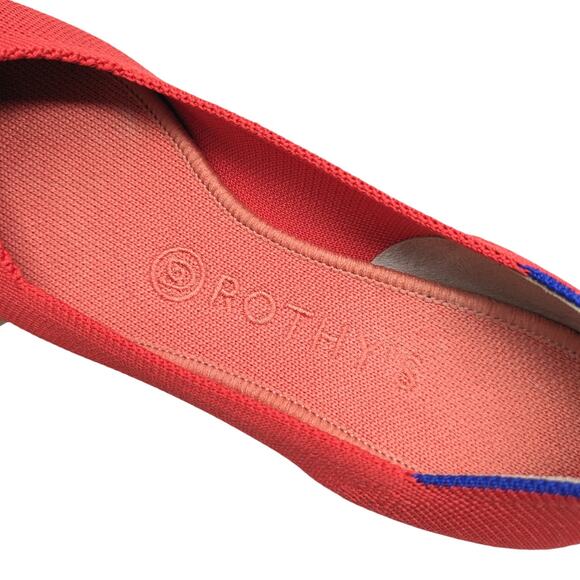 Rothy's The Point Bright Red Flats Size 8 - Picture 7 of 8